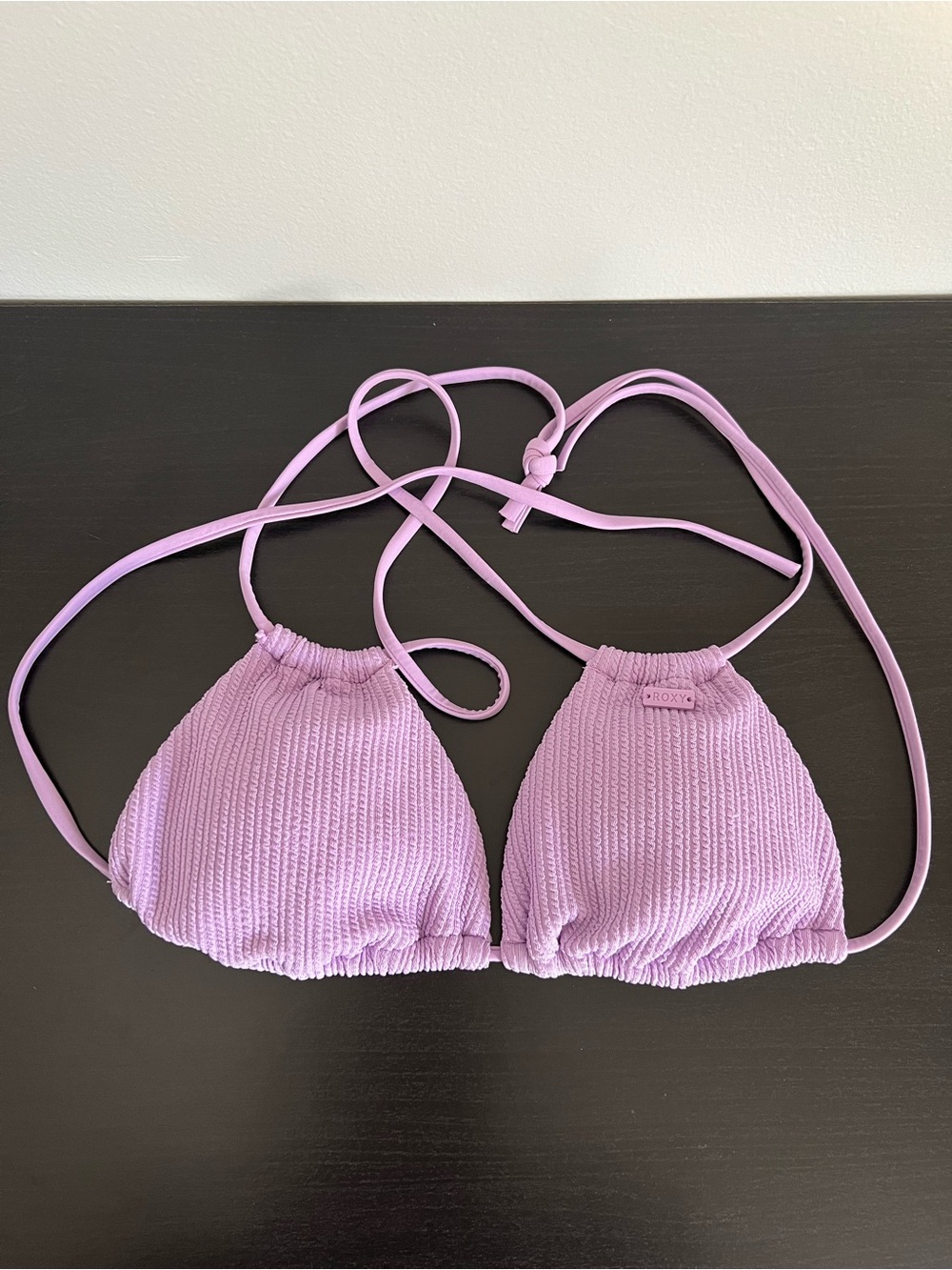 2/$32 Roxy Lilac Textured Bikini Set | Size Small - Picture 3 of 16